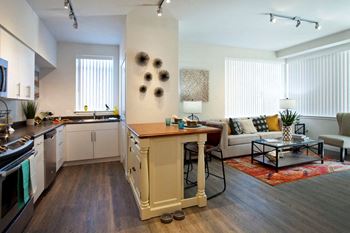 Pine valley ranch apartments spokane, washington kitchen and living room